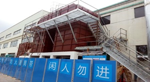 惠州環發RTO爐陶瓷纖維爐襯保溫項目
